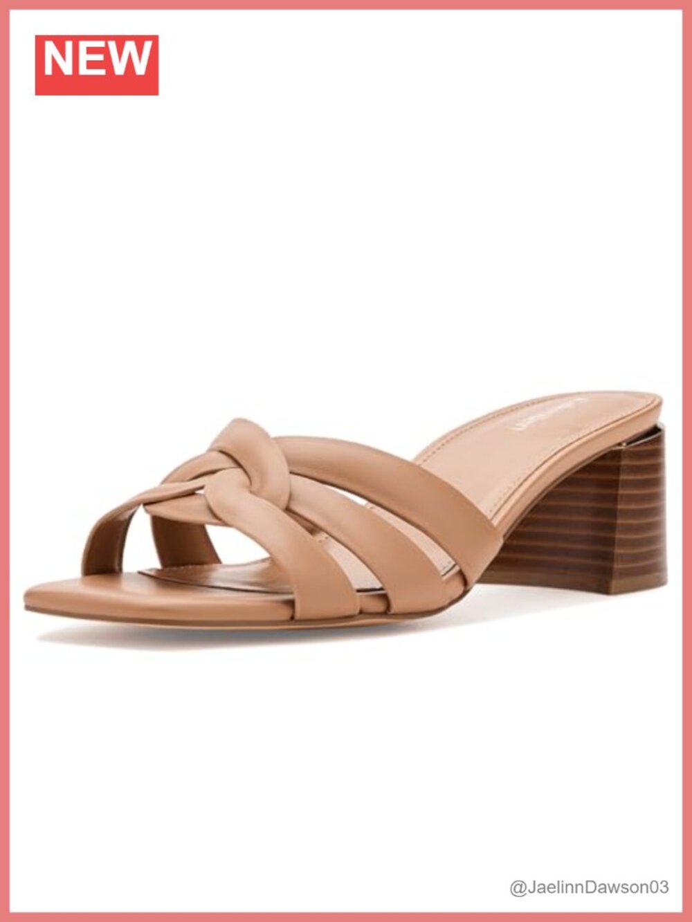 Faux Leather Square Toe Block Heel Sandals Ankle Strap Slip On